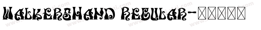 WalkersHand Regular字体转换
